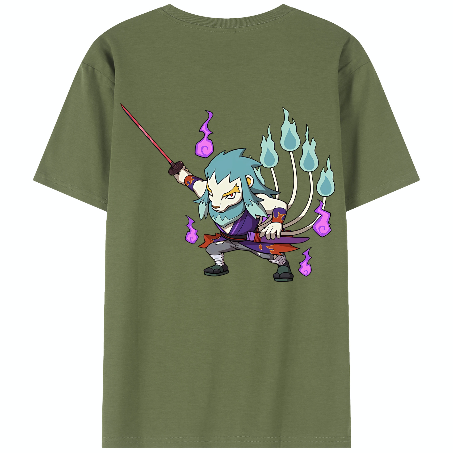 （画像用） 妖怪ウォッチ Yo-kai Watch 綿100％半袖Tシャツ（背面プリント）